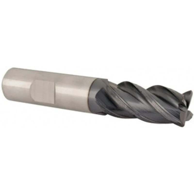 YG-1 5/8, 1-1/4 LOC, 5/8 Shank Diam, 3-1/2 OAL, 4 Flute, Solid Carbide Square End Mill Single End, AlTiN Finish, Spir...